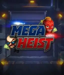 Enter the action-packed world of the Mega Heist game by Relax Gaming, featuring comedic characters ready to undertake a bank heist. This image captures the excitement of the heist with its dramatic logo and an ominous vault backdrop. Perfect for those who enjoy adventure-themed slots, delivering a captivating gaming experience. 