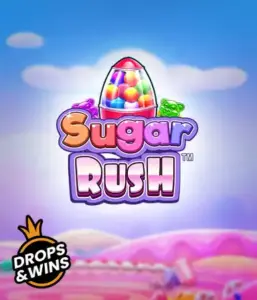 Experience the sweet world of Sugar Rush by Pragmatic Play, with a colorful candy dispenser set against a whimsical background of candyland. This graphic captures the joy and thrill of the slot, highlighted with bright candies and charming typography. Ideal for candy lovers, promising hours of fun. 